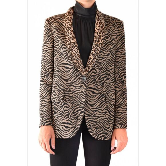 Pinko women's Animal print blazer size 2 - Picture 1 of 7